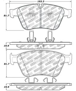 Alternative view of Stoptech Sport Brake Pads - 309.12710