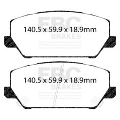 EBC Greenstuff 2000 Brake Pad Set (FRONT) DP22343 - Image 2