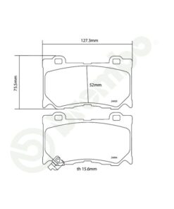 Brembo HP2000 Brake Pad Set 07.B314.75 [Front] - Image 2
