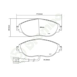 Brembo HP2000 Brake Pad Set 07.B314.81 [Front] - Image 2