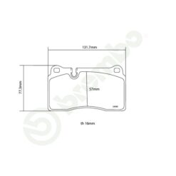 Brembo HP2000 Brake Pad Set 07.B314.83 [Front] - Image 2