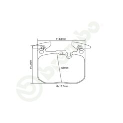 Brembo HP2000 Brake Pad Set 07.B314.90 [Front] - Image 2
