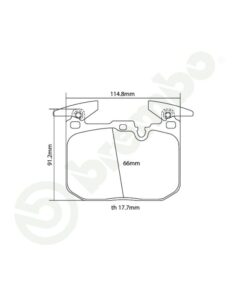 Brembo HP2000 Brake Pad Set 07.B314.90 [Front] - Image 2