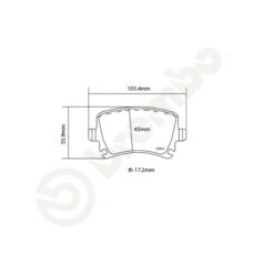Brembo HP2 Performance Brake Pads 07.B315.22 [Rear] - Image 2
