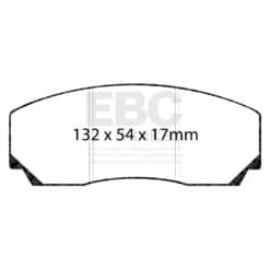 Alternative view of DP4002R EBC Yellowstuff Street and Track Brake Pad Set [Rear]