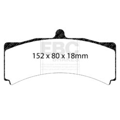 DP4012R EBC Yellowstuff Street and Track Brake Pad Set [Front] - Image 2