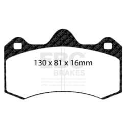 DP4036R EBC Yellowstuff Street and Track Brake Pad Set [Rear] - Image 2