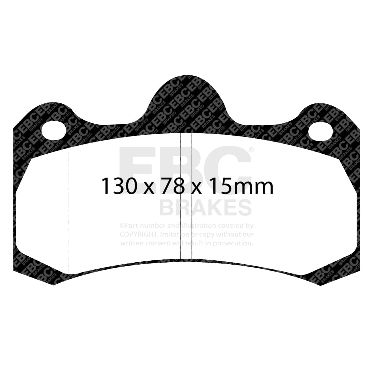 EBC Redstuff Brake Pads - DP3045C - Image 2