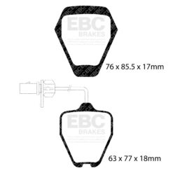 DP41094R EBC Yellowstuff Street and Track Brake Pad Set [Front] - Image 2