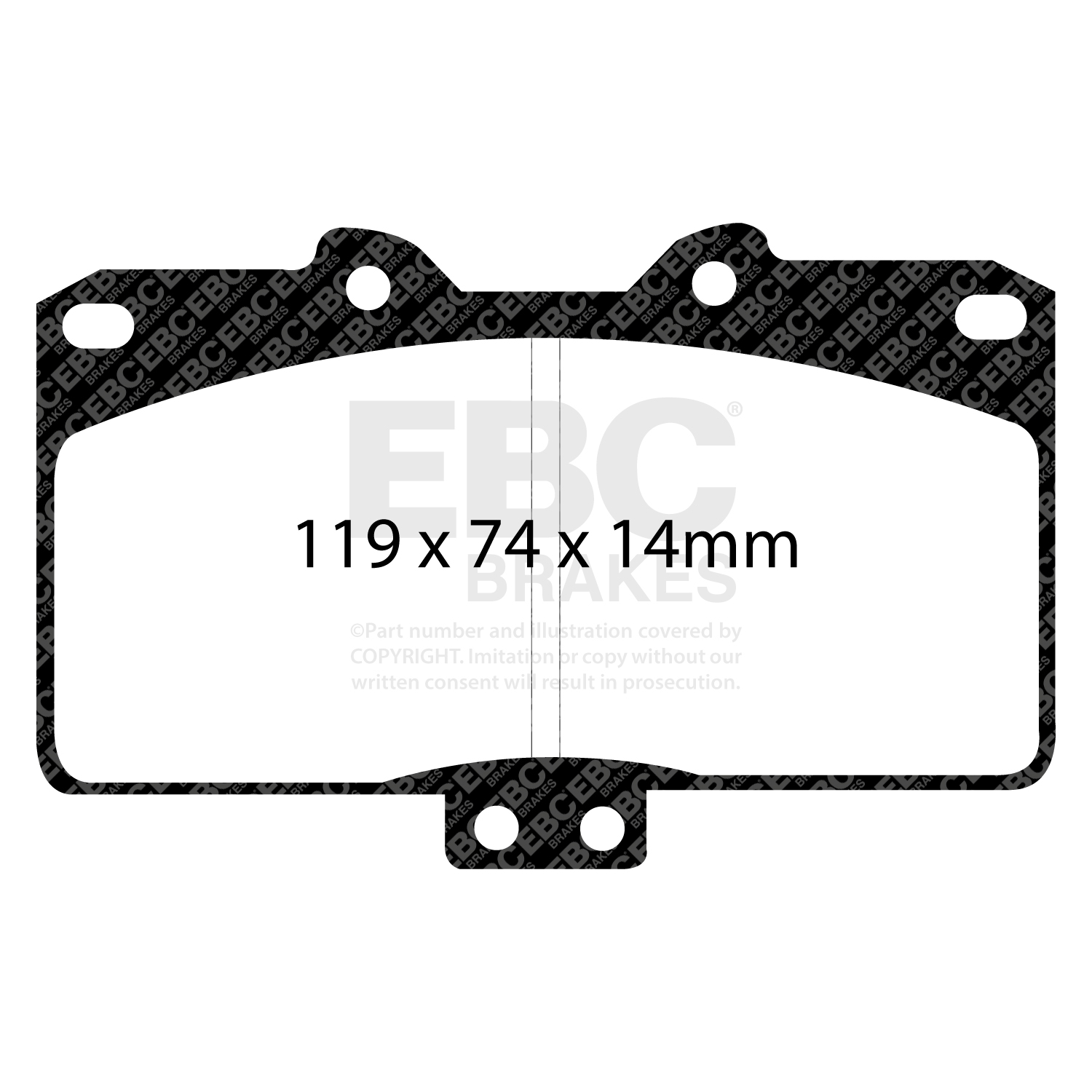 EBC Redstuff Brake Pads - DP31097C - Image 2