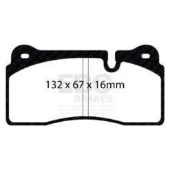 DP41127R EBC Yellowstuff Street and Track Brake Pad Set [Front] - Image 2