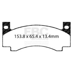 DP41176R EBC Yellowstuff Street and Track Brake Pad Set [Front] - Image 2