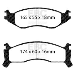 EBC Greenstuff Brake Pads - DP61249 - Image 2