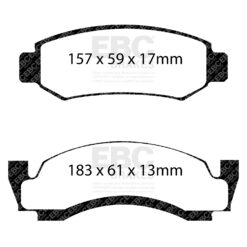 EBC Yellowstuff Brake Pads - DP41261R - Image 2