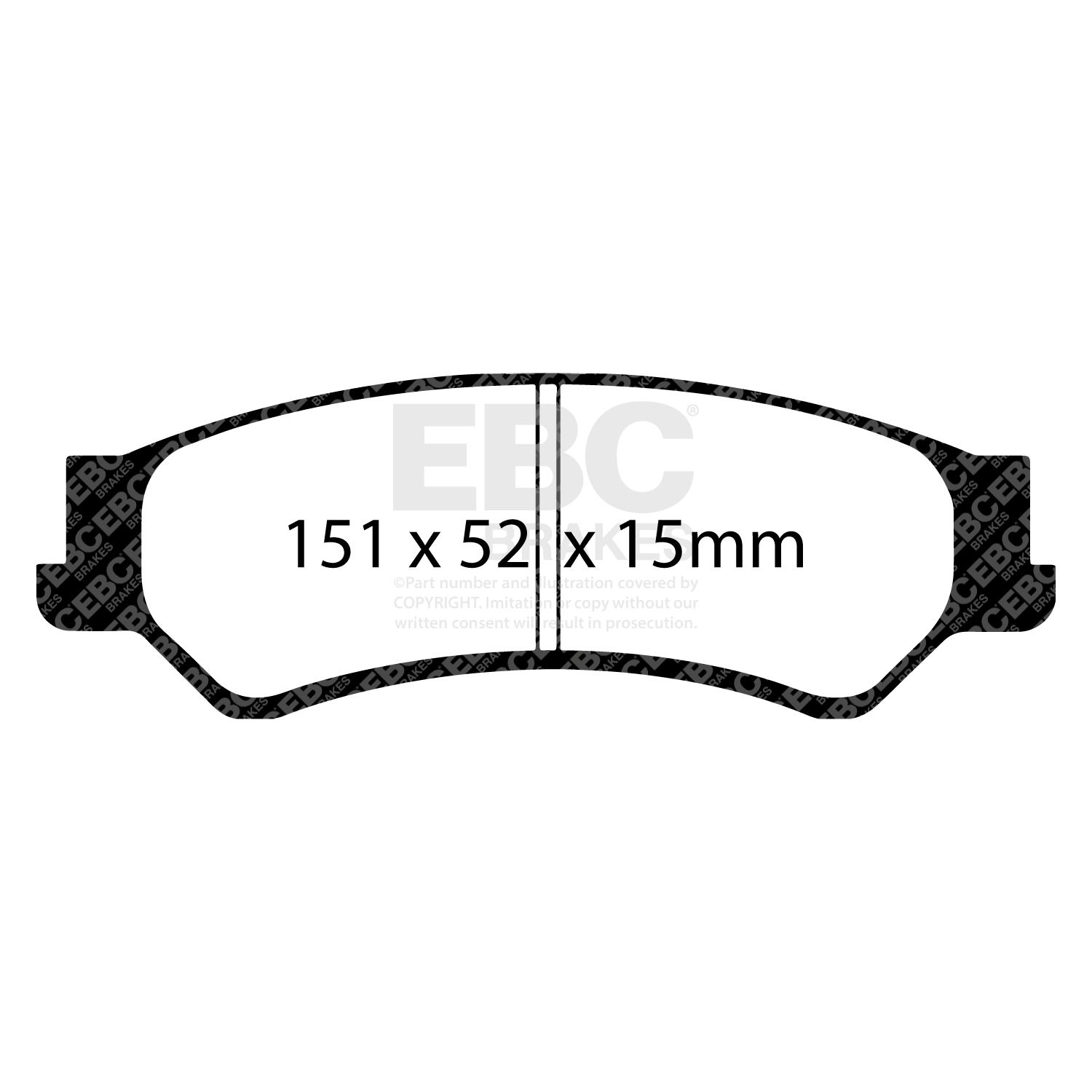 EBC Greenstuff 2000 Brake Pad Set (REAR) DP21500 - Image 2