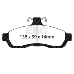 EBC Greenstuff 2000 Brake Pad Set (FRONT) DP21502 - Image 2