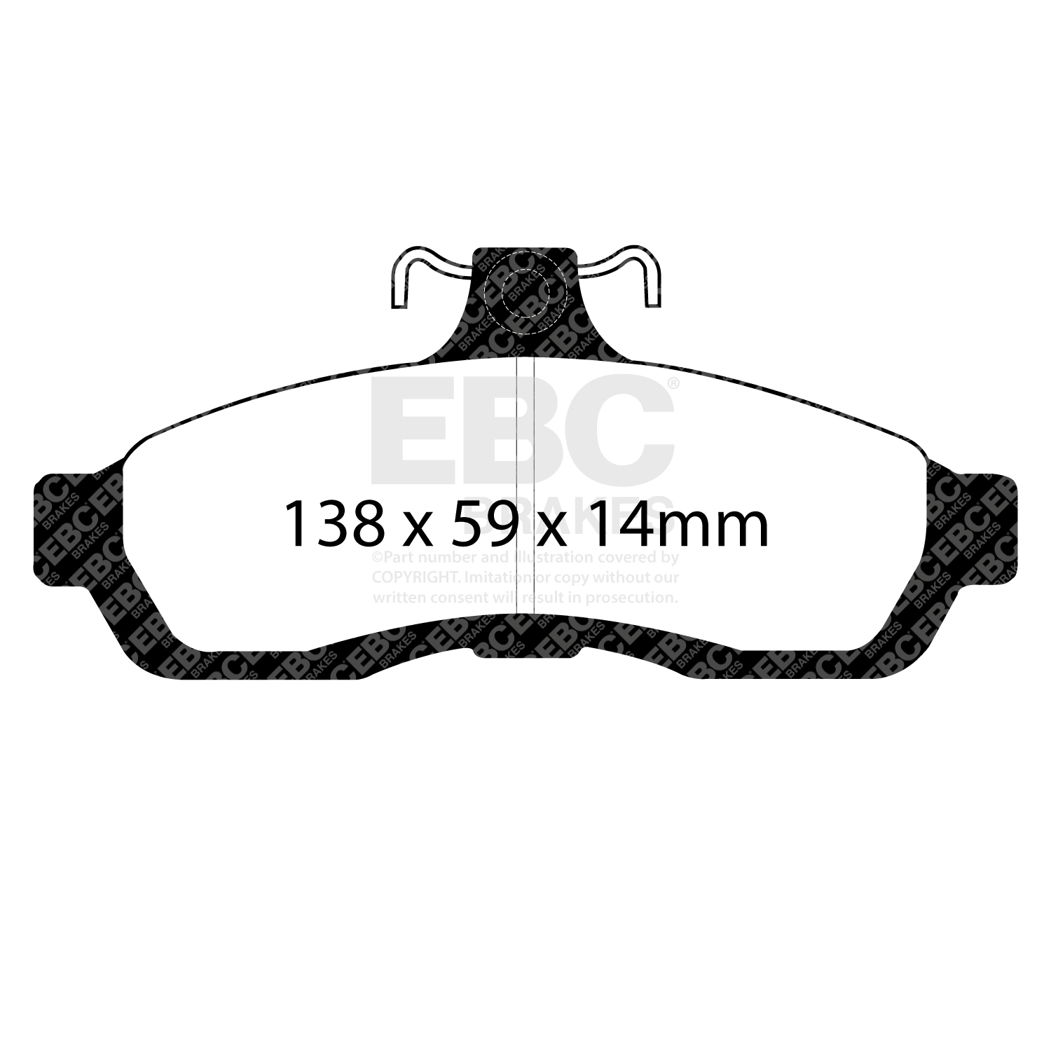 EBC Greenstuff 2000 Brake Pad Set (FRONT) DP21502 - Image 2