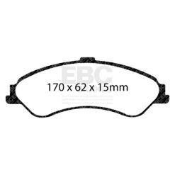 EBC Ultimax OEM Replacement Brake Pad Set DP1507 [Front] - Image 2
