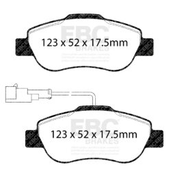 EBC Ultimax OEM Replacement Brake Pad Set DP1573/3 [Front] - Image 2