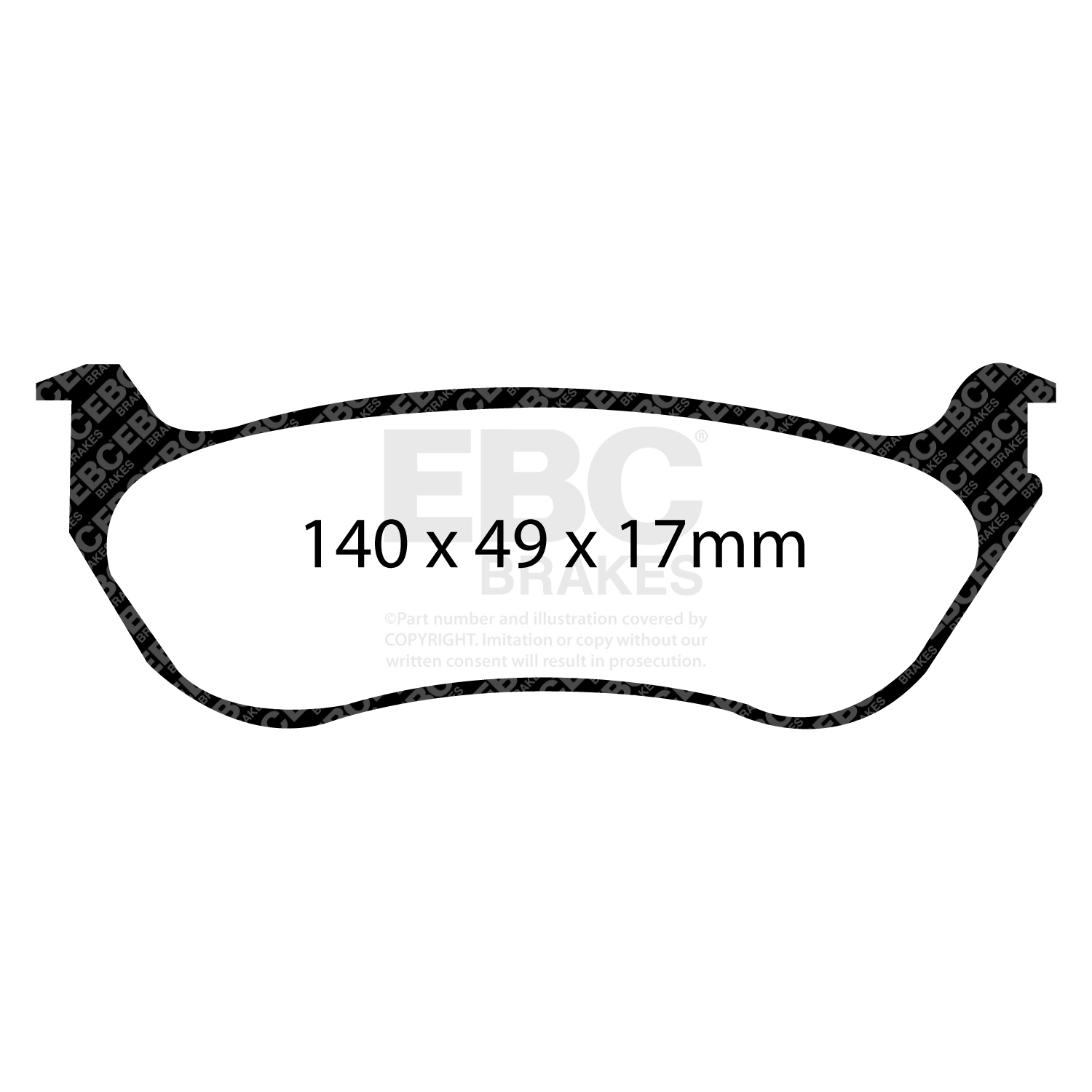 EBC Greenstuff 2000 Brake Pad Set (REAR) DP21626 - Image 2