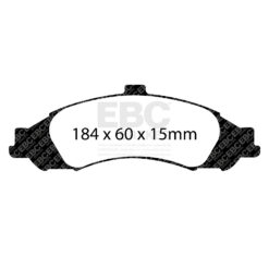 DP41721R EBC Yellowstuff Street and Track Brake Pad Set [Front] - Image 2