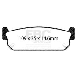 DP41784R EBC Yellowstuff Street and Track Brake Pad Set [Rear] - Image 2