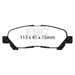 EBC Ultimax OEM Replacement Brake Pad Set DP1838 [Rear] - Image 2