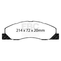 DP41847R EBC Yellowstuff Street and Track Brake Pad Set [Front] - Image 2