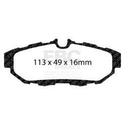 DP41870R EBC Yellowstuff Street and Track Brake Pad Set [Rear] - Image 2