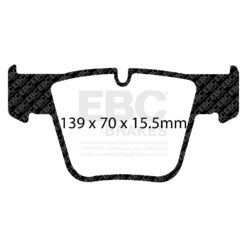 Alternative view of DP41941R EBC Yellowstuff Street and Track Brake Pad Set [Front]