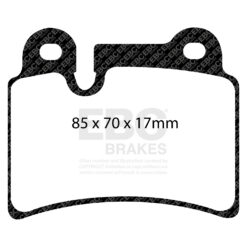 Alternative view of DP41944R EBC Yellowstuff Street and Track Brake Pad Set [Rear]