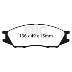 EBC Greenstuff 2000 Brake Pad Set (FRONT) DP22038 - Image 2