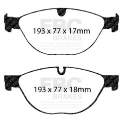 EBC Redstuff Brake Pads - DP32076C - Image 2
