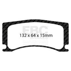 Alternative view of DP42112R EBC Yellowstuff Street and Track Brake Pad Set [Rear]