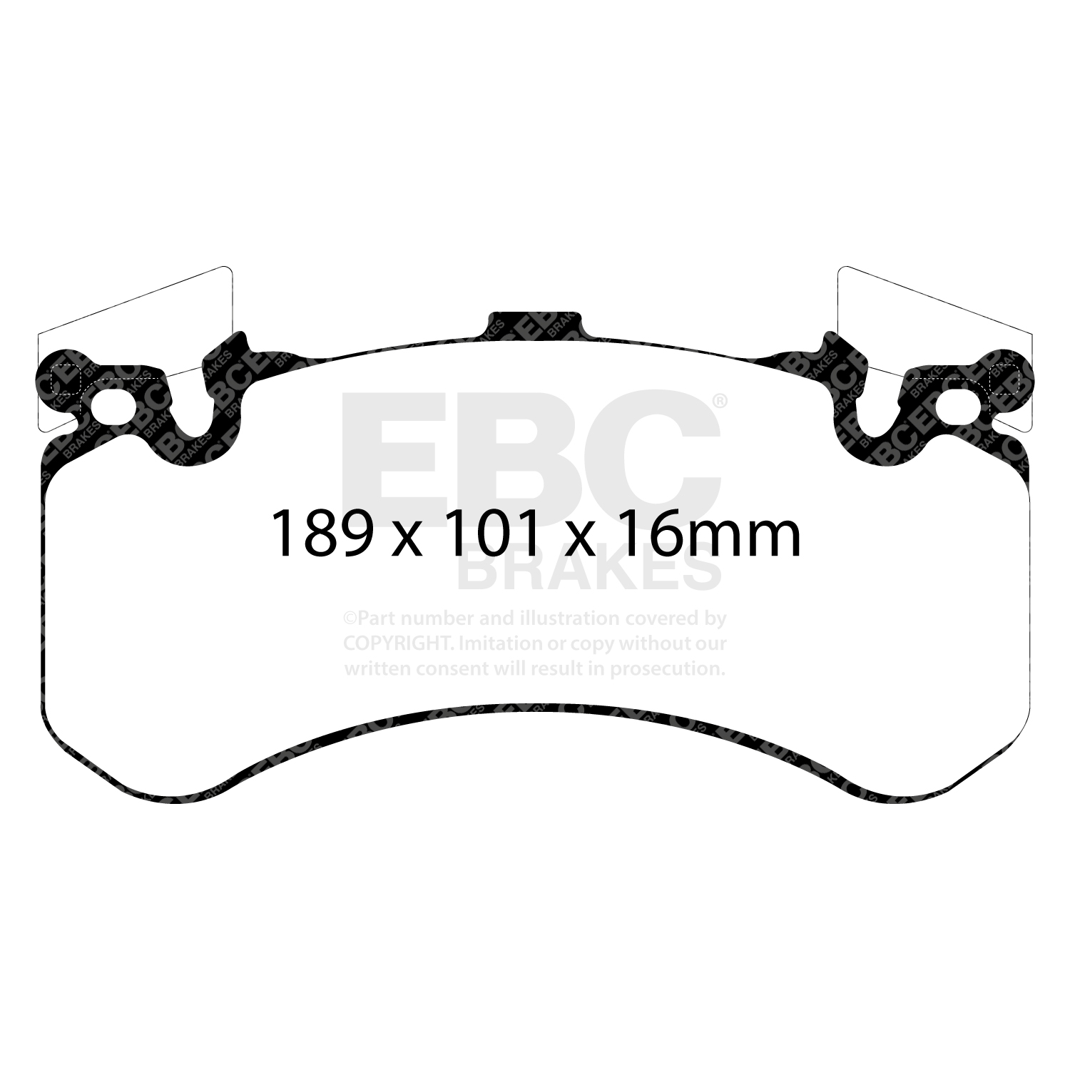 EBC Redstuff Brake Pads - DP32158C - Image 2
