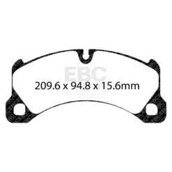 DP42162R EBC Yellowstuff Street and Track Brake Pad Set [Front] - Image 2