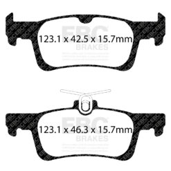 EBC Greenstuff 2000 Brake Pad Set (REAR) DP22199 - Image 2