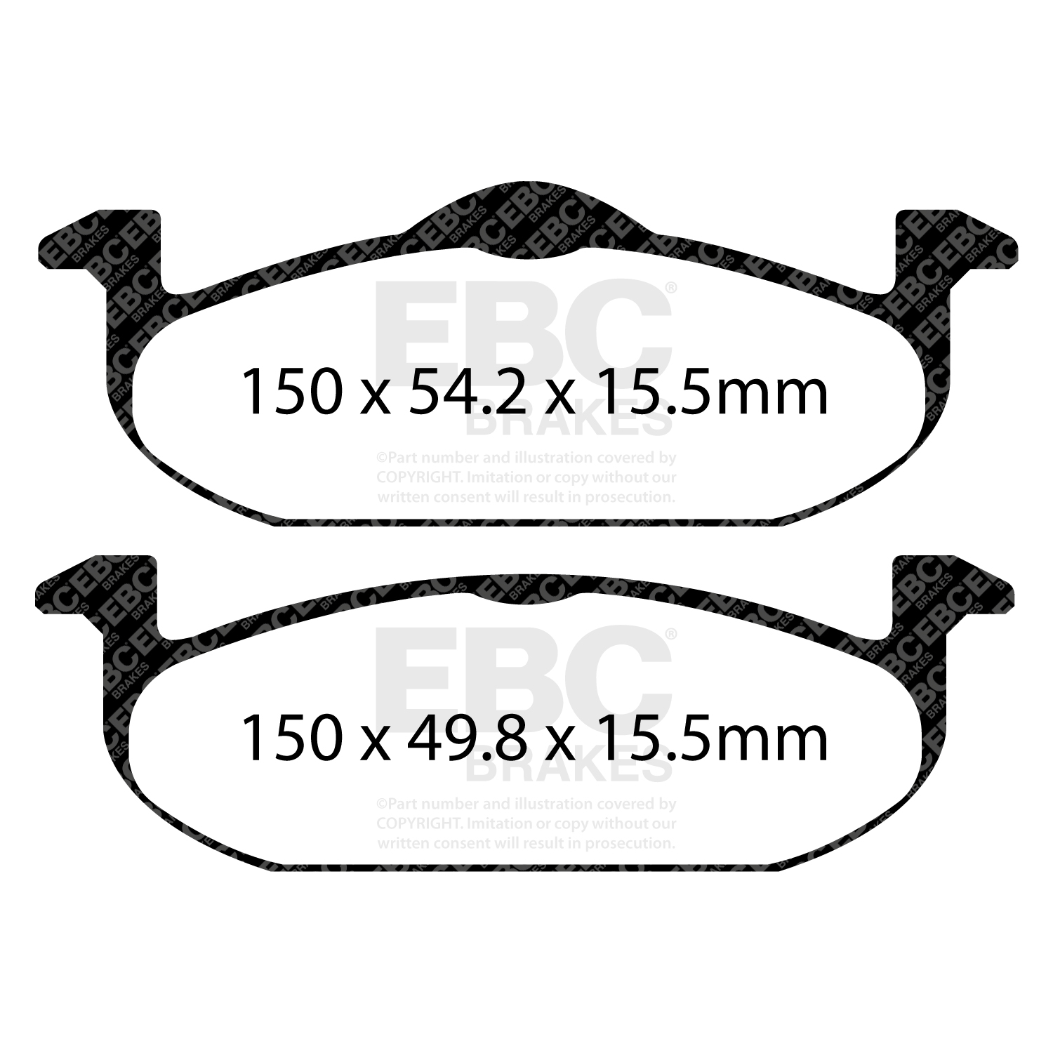 EBC Greenstuff 2000 Brake Pad Set (FRONT) DP22220 - Image 2