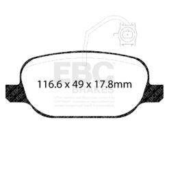 DP42236R EBC Yellowstuff Street and Track Brake Pad Set [Rear] - Image 2