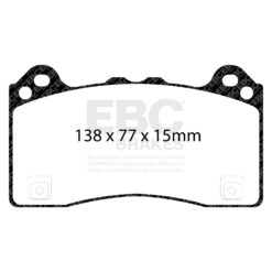 DP42274R EBC Yellowstuff Street and Track Brake Pad Set [Front] - Image 2