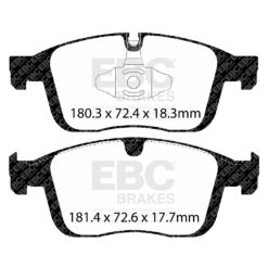 EBC Ultimax OEM Replacement Brake Pad Set DPX2296 [Front] - Image 2