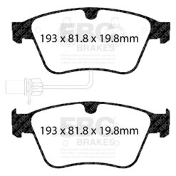 DP42317R EBC Yellowstuff Street and Track Brake Pad Set [Front] - Image 2