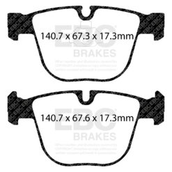 DP42318R EBC Yellowstuff Street and Track Brake Pad Set [Rear] - Image 2