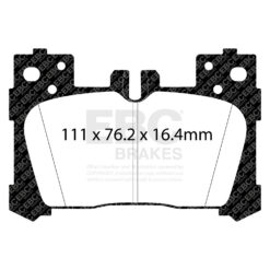 DP42324R EBC Yellowstuff Street and Track Brake Pad Set [Rear] - Image 2
