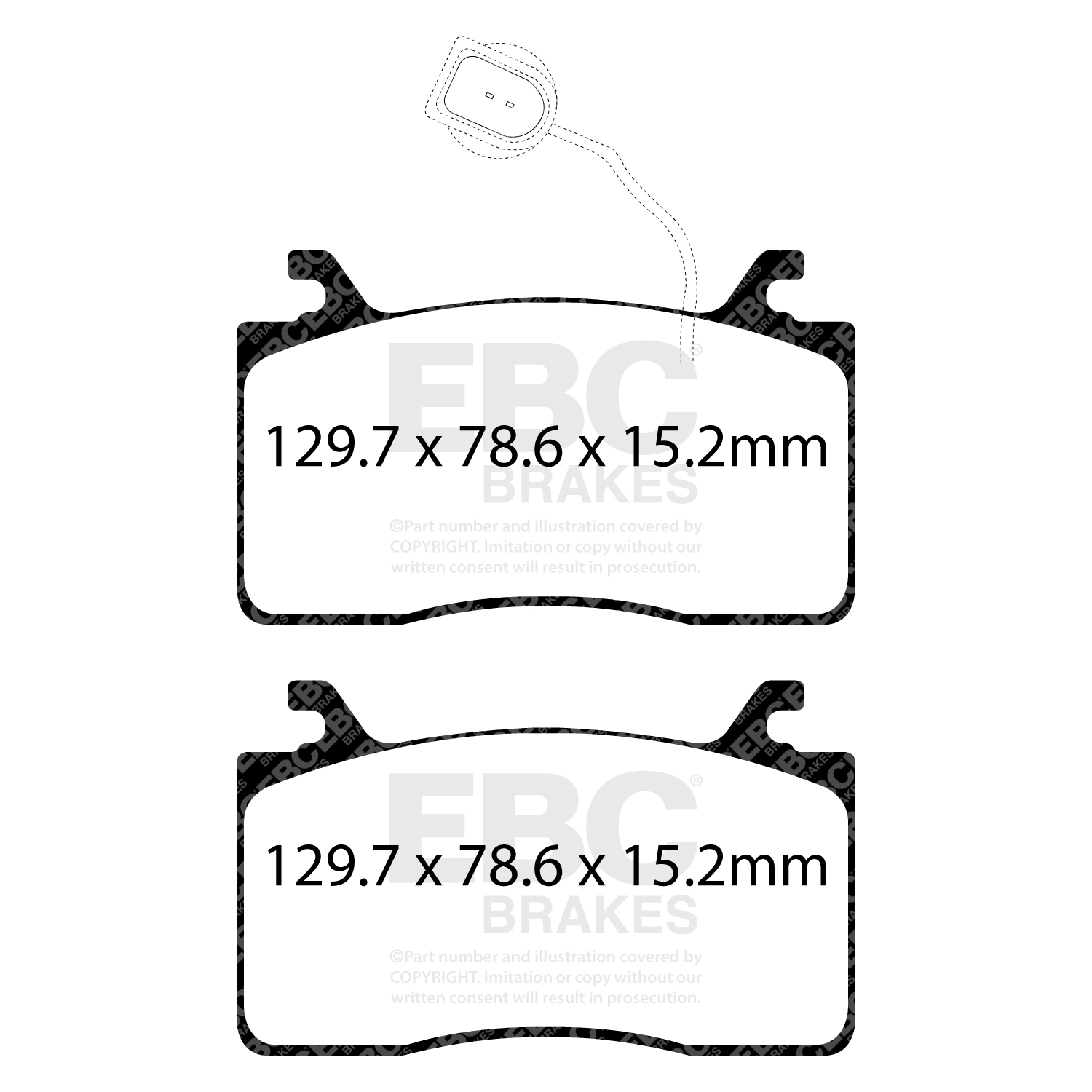 EBC Redstuff Brake Pads - DP32325C - Image 2