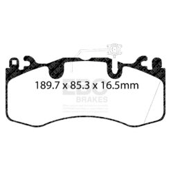 DP42336R EBC Yellowstuff Street and Track Brake Pad Set [Front] - Image 2