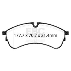 EBC Ultimax OEM Replacement Brake Pad Set DPX2339 [Front] - Image 2