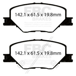 DP42340R EBC Yellowstuff Street and Track Brake Pad Set [Front] - Image 2