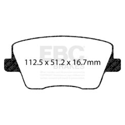 DP42344R EBC Yellowstuff Street and Track Brake Pad Set [Rear] - Image 2