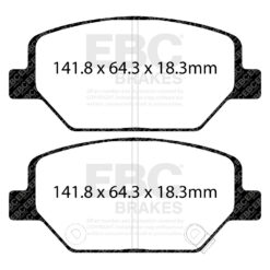 EBC Greenstuff 2000 Brake Pad Set (FRONT) DP22351 - Image 2